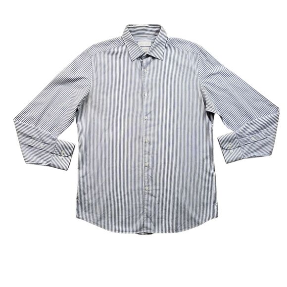 Massimo Dutti Other - Massimo Dutti Shirt Mens Large Striped Long Sleeve Button Up Preppy